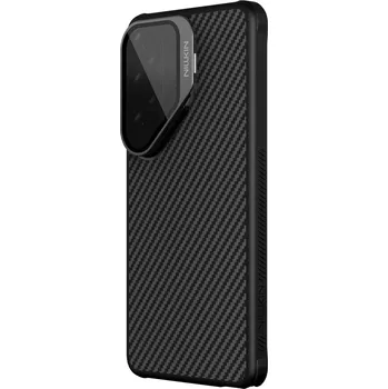 Pouzdro na mobilní telefon Zadní kryt Nillkin CarboProp Aramid Magnetic pro Samsung Galaxy S26 Ultra, černá transparentní