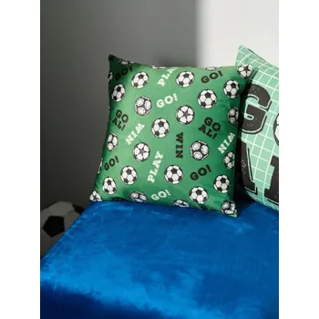 Povlak na polštářek Sinsay - Povlak na polštář s fotbalovým motivem - zelená - 953FP-76X - 953FP-76X-ONE