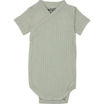 Kojenecký body LODGER Prodyšné body s krátkým rukávem Romper Seersucker Silk Vel. 56