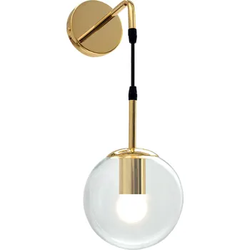 Toolight Nástěnná lampa Skleněná nástěnná zlatá APP685-1W