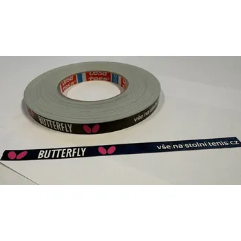 Míčový sport Doplněk BUTTERFLY Páska na 1 pálku 12 mm - reklamní černá 0,5 m