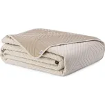 Béžový prošívaný přehoz z mikrovlákna 240x260 cm Softa – Restilo ID_1902238