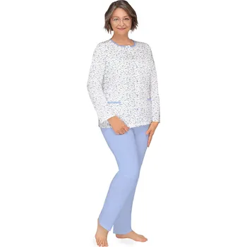 Pánské pyžamo Pyžamo Martel Kasia III 267 délka/r M-3XL rozepínací modrá L