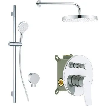 kielle Baterie pod omítku pro 2 spotřebiče, s příslušenstvím a s tělesem, chrom - 20627SP40