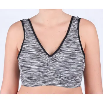 Podprsenka EVONA a.s. Dámská sportovní podprsenka FLO šedá/melír - PODPR.FLO ŠEDÁ/MELÍR M/L