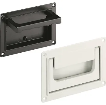 DJ technika Rohde SK-79.S118.9005 sklopná misková rukojeť se zaskakovacím zavíráním černá (d x š x v) 130 x 20.5 x 91 mm 1 ks