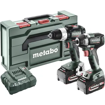 Metabo BSLBL plus SSWLT300BL aku vrtací šroubovák, aku rázový utahovák, 18 V, 5.2 Ah Li-Ion akumulátor, vč. nabíječky, 685203000