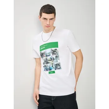 Pánské tričko Tričko s potiskem - M - House - bílý - 354EN-00X