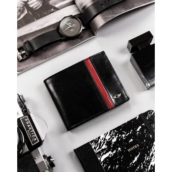 Peněženka Elegantní peněženka z lesklé přírodní kůže Barva: 1