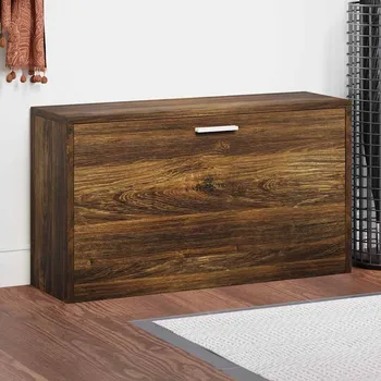 Botník vidaXL Lavice s botníkem 80x24x45 cm kompozitní dřevo [243049] Barva: kouřový dub