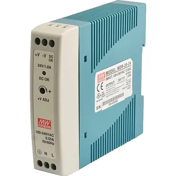 spínaný zdroj Průmyslový zdroj Mean Well MDR-20-24, 24V=/20W spínaný na DIN lištu