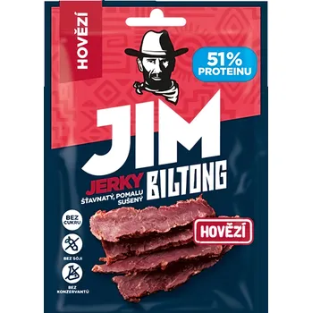 Sušené maso Jim Jerky Biltong hovězí 20g
