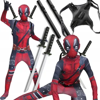 Karnevalový kostým KOSTÝM PŘEVLEK NINJA BOJOVNÍK SUPERHRDINA COSPLAY 110-116