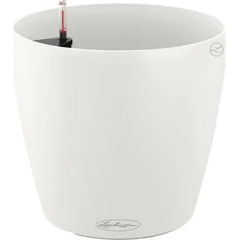 Květináč Samozavlažovací květináč Lechuza Classico Color Ø 59 x 56 cm bílý včetně zavlažovacího systému, substrátu a ukazatele hladiny vody