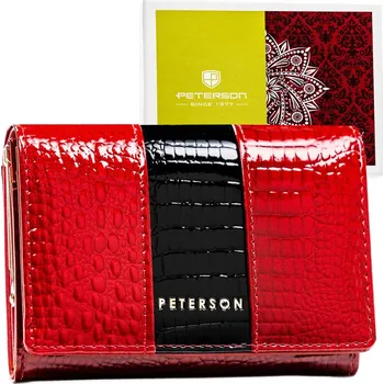 Peněženka Dámská peněženka na patentku z přírodní kůže s ražbou krokodýlí kůže