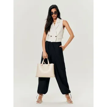 Dámské kalhoty Sinsay - Parachute kalhoty - černá - 224DF-99X - 224DF-99X-M