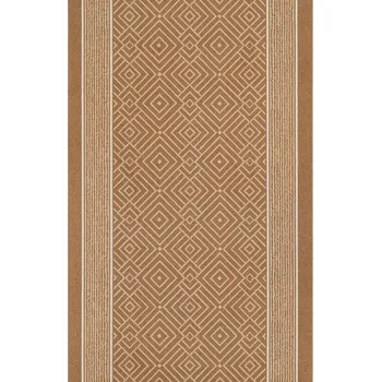 Koberec Breno Běhoun TESSERA 33 - světle hnědý, šíře 67 cm, Hnědá