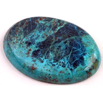 Přírodní kámen Kabošon Shattuckite č.7151 (30x21x5mm)