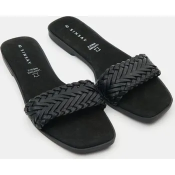 Dámská obuv Sinsay - Pantofle s koženou stélkou - černá - 953DG-99X - 953DG-99X-36