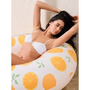 Dámské plavky Sinsay - Horní díl bikin se zlatými ozdobami - krémová - 842CX-01X - 842CX-01X-S