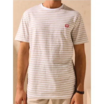 Pánské tričko Sinsay - Tričko s krátkým rukávem - béžová - 7341F-08X - 7341F-08X-S