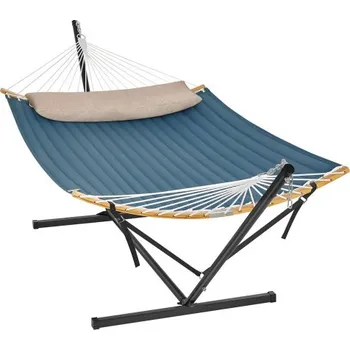 Houpací síť Dvoumístná houpací síť se stojanem 140x200 cm GHS002Q01