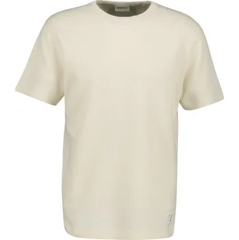 Pánské oblečení TRIČKO GANT WASHED WAFFLE SS TSHIRT CREAMED WHITE