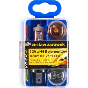 Autožárovka VIRAGE- sada autosvítilen 12V z H4 8 Elem.(H4+P21W+P21/5W+R5W+W5W+10A+15A+20A)