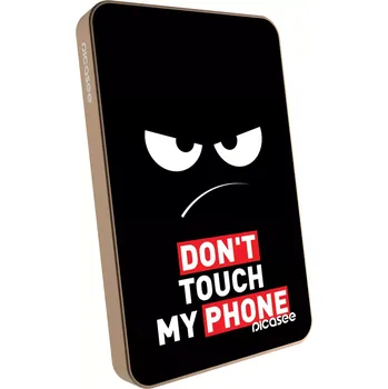 Powerbanka Picasee Powerbanka s MagSafe 5 000 mAh Zlatá - Angry Eyes - Transparent