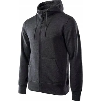 Pánská mikina Pánská Mikina HI-TEC SILIAN II Sportovní s kapucí Teplá na Zip XXL