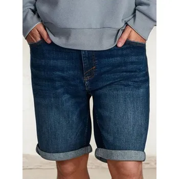 Sinsay - Džínové kraťasy regular - námořnická modrá - 9897S-59J - 9897S-59J-30