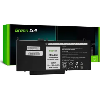Baterie k notebooku GreenCell Green Cell 6MT4T Baterie pro notebooky Dell Latitude E5270 - 7200 mAh 7200 mAh, Napětí: 7.6V / 7.4V. Baterie pro notebooky Dell Latitude E5270 E5470 E5570
