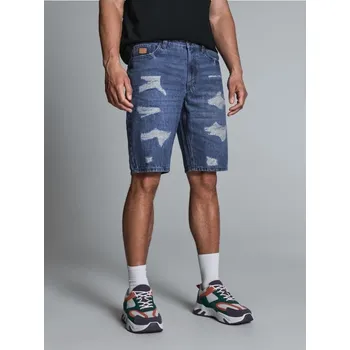 Pánské kraťasy Sinsay - Džínové kraťasy - modrá - 7952Y-55J - 7952Y-55J-28-1