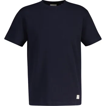 Pánské oblečení TRIČKO GANT WASHED WAFFLE SS TSHIRT EVENING BLUE