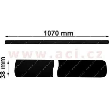 Lišta karosérie Boční obložení předních dveří černé L