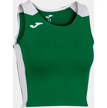 Dámské tričko Dámský/Dívčí sportovní top JOMA RECORD II TOP GREEN WHITE Velikost: S, Barva: GREEN-WHITE