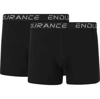 Boxerky Pánské boxerky Endurance Brighton 2-pack XL Černá