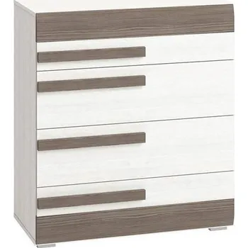 Komoda Komoda Blanco - ML Meble Borovice bílá / New grey 86x96 cm