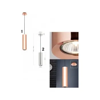 Bodové svítidlo Orion OR-HL 6-1650/1 Kupfer (exkl. GU10/50W)