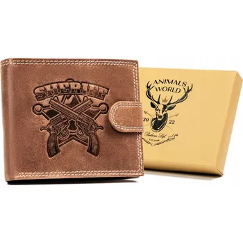 Peněženka Velká pánská peněženka z přírodní nubukové kůže