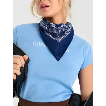 Pokrývka hlavy Sinsay - Bavlněná bandana s paisley vzorem - námořnická modrá - 210GB-59X - 210GB-59X-ONE