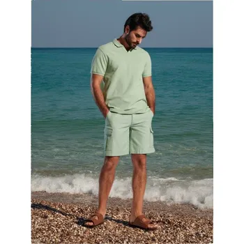 Pánské kraťasy Sinsay - Kraťasy - mentolová - 1293J-65X - 1293J-65X-28-1