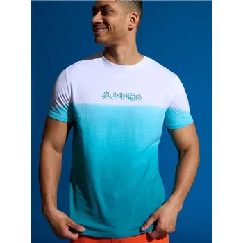 Sinsay - Tričko s krátkým rukávem - tyrkysová - 0975Z-60X - 0975Z-60X-XS-1