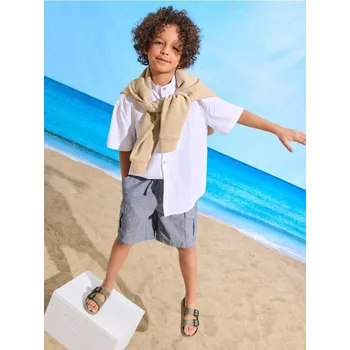 Sinsay - Šortky regular - námořnická modrá - 220EA-59X - 220EA-59X-164