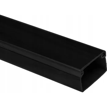 kabelová chránička INSTALAČNÍ LIŠTA / KABELOVÝ KANÁL 15x10mm ČERNÁ K.1510C PAWBOL