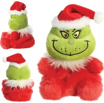 plyšák Plyšák zelený Grinch v kostýmu Santa Clause 13 cm