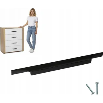 Nábytkové kování Nábytková Úchytka STELLS -96 černá matná AKS