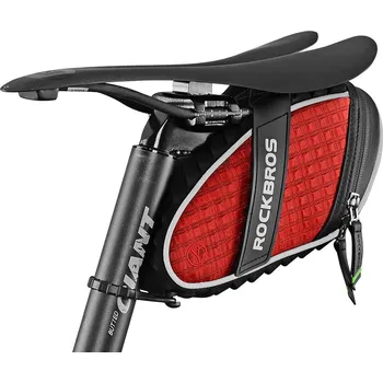 brašna na kolo ROCKBROS Reflexní voděodolná brašna na sedlo ČERVENÁ