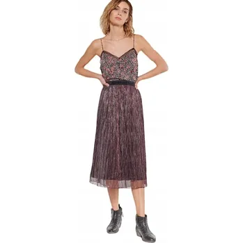 Dámská sukně Dámská Sukně plisovaná midi, lesklá, vel. L