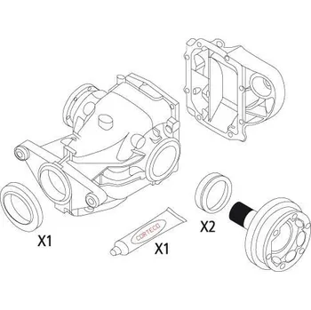 Sada těsnění, diferenciál CORTECO 19535823